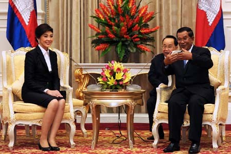 Kamboja dan Thailand sepakat menarik pasukan ke luar daerah yang  dipersengketakan - ảnh 1